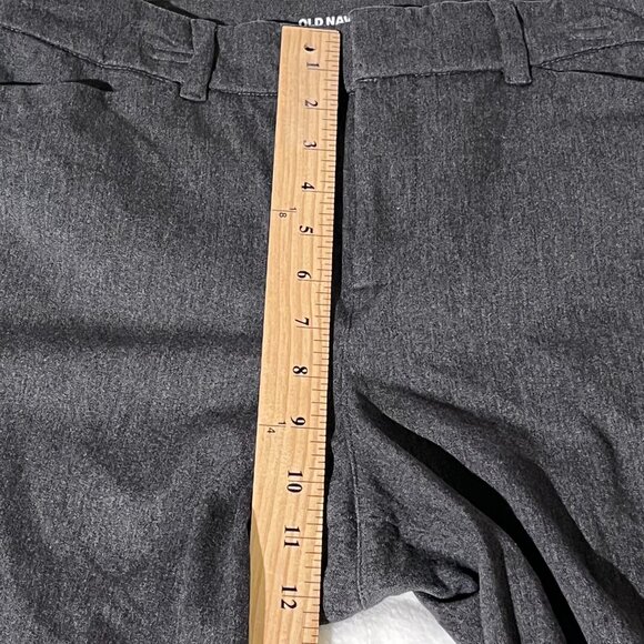 Old Navy Pixie High Rise Pants Heather Grey / Gray 10 Smooth Pockets - Picture 4 of 8